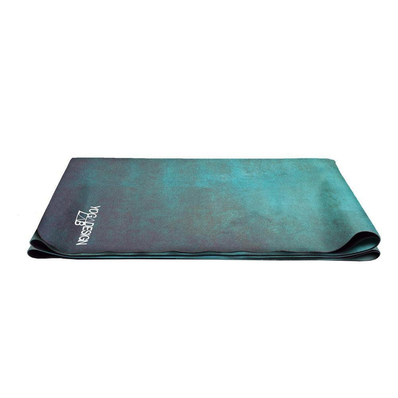 Load image into Gallery viewer, Combo Yoga Mat: 2-in-1 (Mat + Towel) - Aegean Green - Lightweight &amp; Best Hot Yoga Mat
