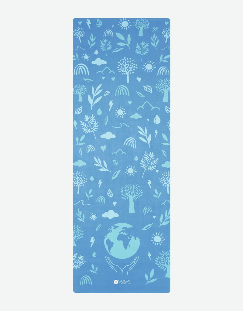 Load image into Gallery viewer, Yoga Design Lab - Combo Yoga Mat - 2-in-1 (Mat + Towel) - Earth Bali Blue - Lightweight, Ultra - Soft
