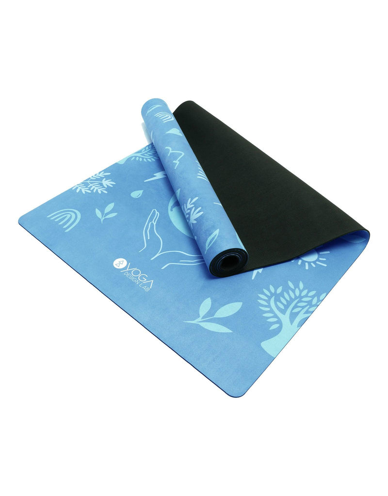 Load image into Gallery viewer, Yoga Design Lab - Combo Yoga Mat - 2-in-1 (Mat + Towel) - Earth Bali Blue - Lightweight, Ultra - Soft
