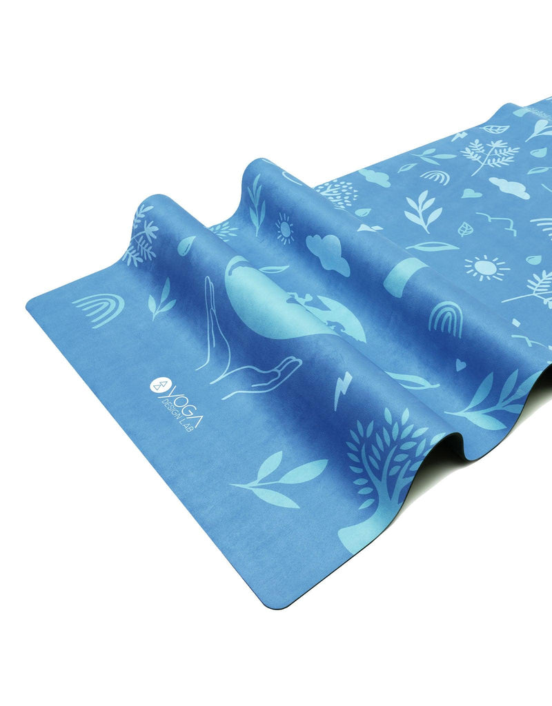 Load image into Gallery viewer, Yoga Design Lab - Combo Yoga Mat - 2-in-1 (Mat + Towel) - Earth Bali Blue - Lightweight, Ultra - Soft
