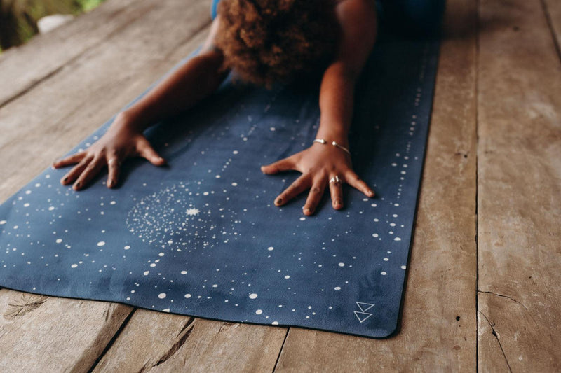 Load image into Gallery viewer, Combo Yoga Mat: 2-in-1 (Mat + Towel) - Celestial - Lightweight, Ultra-Soft
