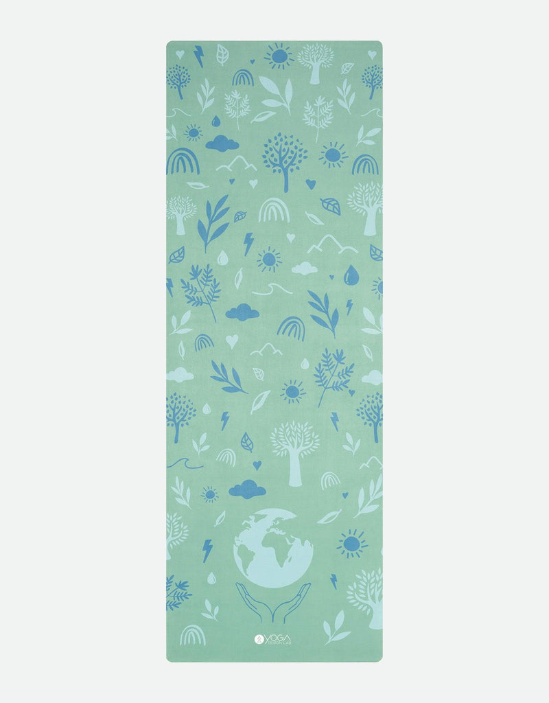 Load image into Gallery viewer, Yoga Design Lab - Combo Yoga Mat - 2-in-1 (Mat + Towel) - Earth Green - Lightweight, Ultra-Soft
