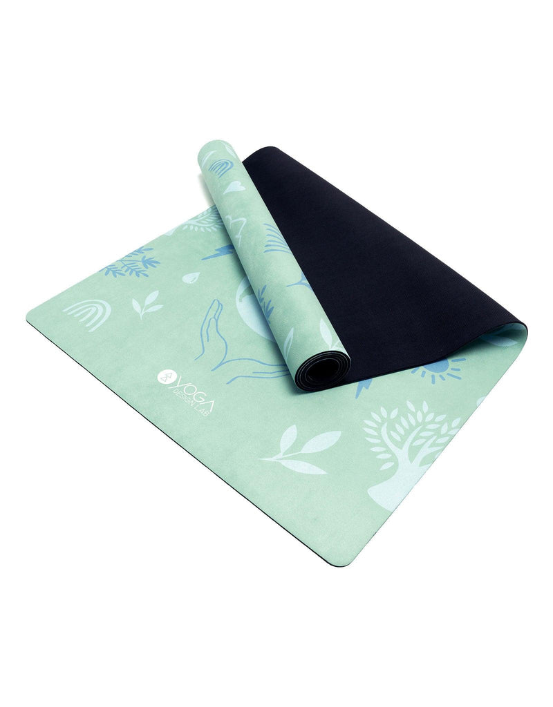 Load image into Gallery viewer, Yoga Design Lab - Combo Yoga Mat - 2-in-1 (Mat + Towel) - Earth Green - Lightweight, Ultra-Soft
