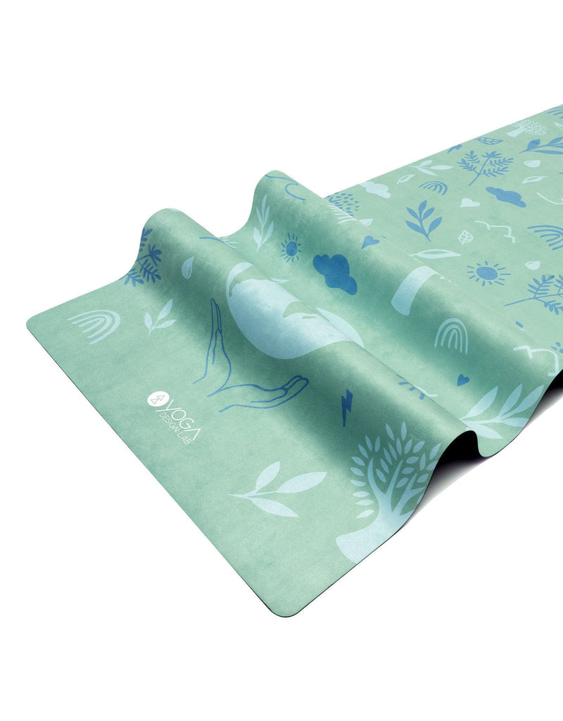 Load image into Gallery viewer, Yoga Design Lab - Combo Yoga Mat - 2-in-1 (Mat + Towel) - Earth Green - Lightweight, Ultra-Soft
