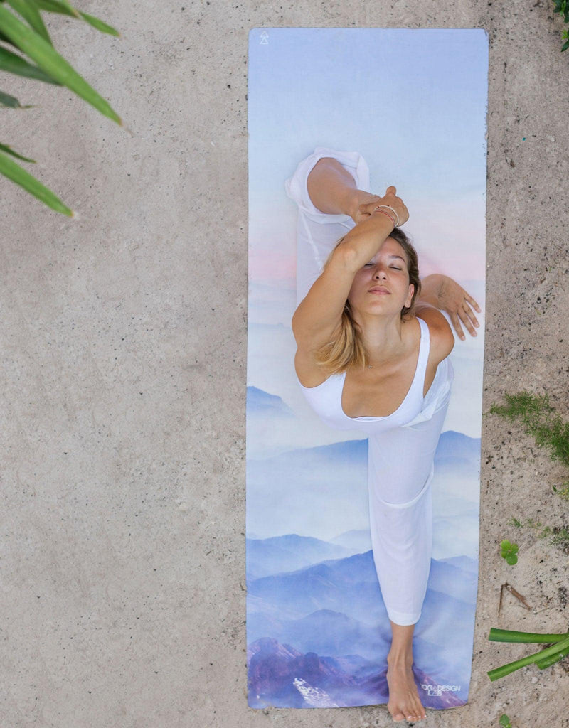 Load image into Gallery viewer, Combo Yoga Mat: 2-in-1 (Mat + Towel) - Kaivalya - Yoga Mat for Hot Yoga
