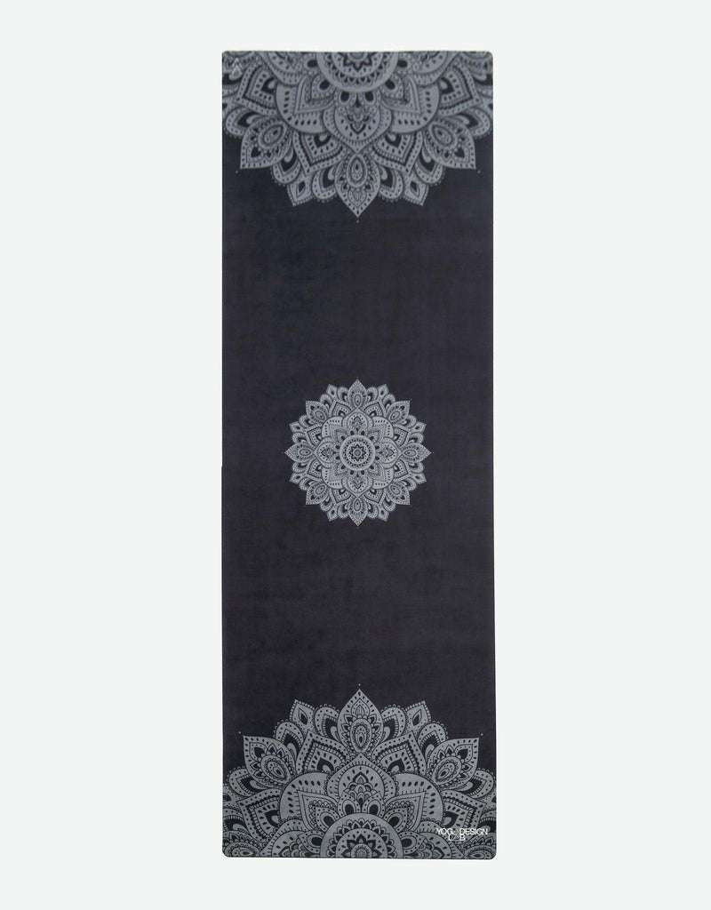 Load image into Gallery viewer, Combo Yoga Mat: 2-in-1 (Mat + Towel) - Mandala Black - Best Yoga Mat for Hot Yoga
