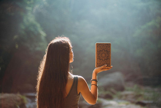 Cork Yoga Block - Mandala Black - To elevate your experience and improve your alignment