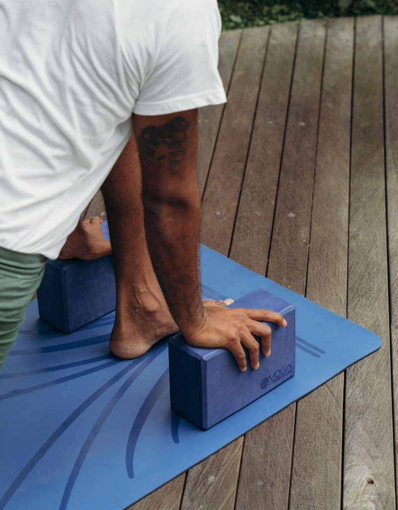 Load image into Gallery viewer, Foam Yoga Block - Navy - To elevate your experience and improve your alignment
