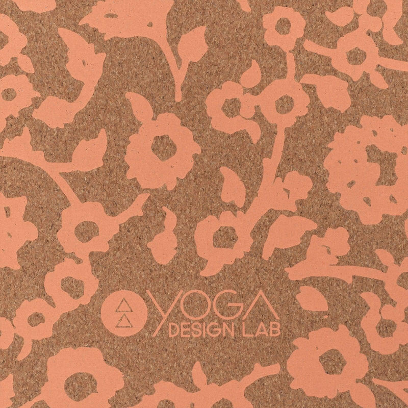 Load image into Gallery viewer, Yoga Design Lab - Cork Yoga Mat - Floral Batik Coral - 70&quot; (178 cm) - Best For Eco-Conscious Yogis
