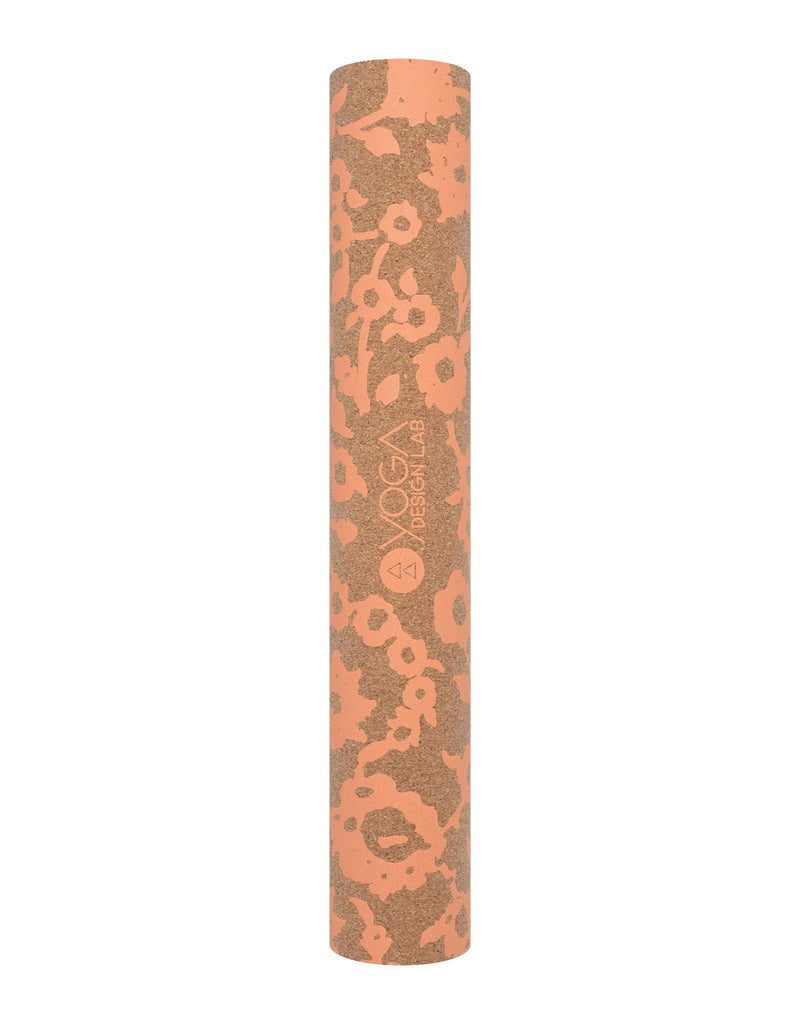 Load image into Gallery viewer, Yoga Design Lab - Cork Yoga Mat - Floral Batik Coral - 70&quot; (178 cm) - Best For Eco-Conscious Yogis
