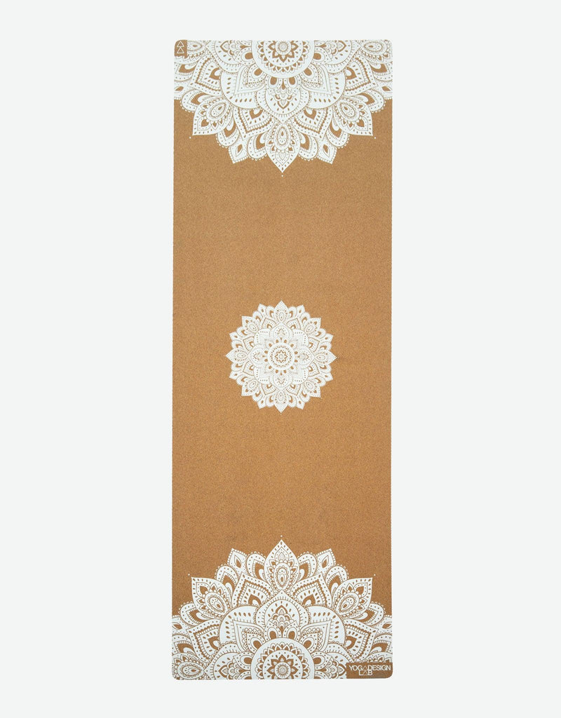 Load image into Gallery viewer, Yoga Design Lab - Cork Yoga Mat - Mandala White - 3.5 mm - Best For Eco-Conscious Yogis
