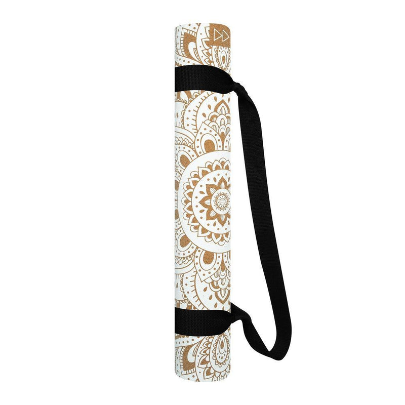 Load image into Gallery viewer, Yoga Design Lab - Cork Yoga Mat - Mandala White - 3.5 mm - Best For Eco-Conscious Yogis
