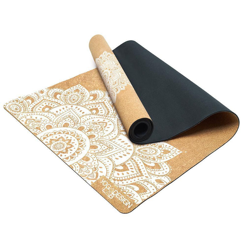 Load image into Gallery viewer, Yoga Design Lab - Cork Yoga Mat - Mandala White - 3.5 mm - Best For Eco-Conscious Yogis
