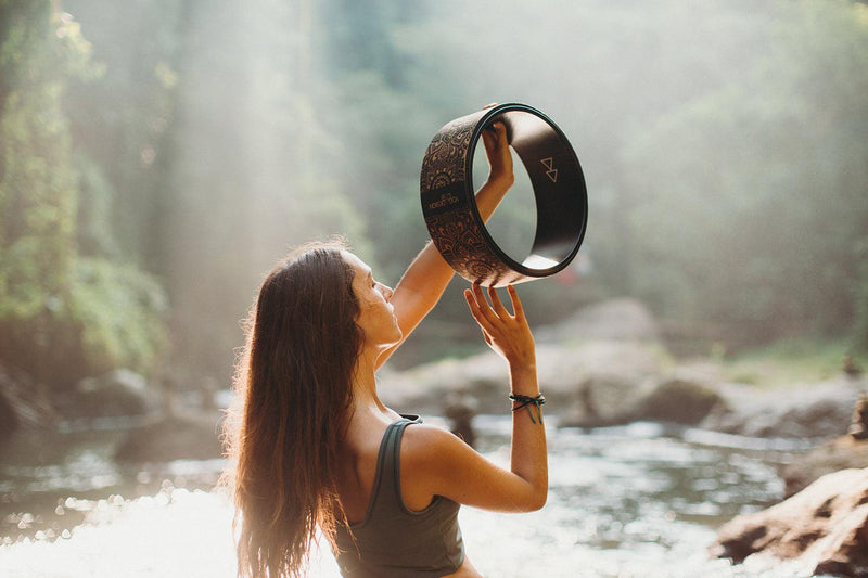 Load image into Gallery viewer, Cork Yoga Wheel - For Enhancing Yoga Poses At Home or Studio
