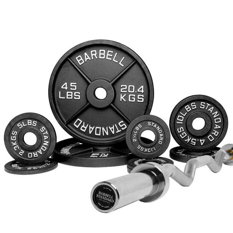 Load image into Gallery viewer, Barbell Standard EZ Curl Bar Weight Sets
