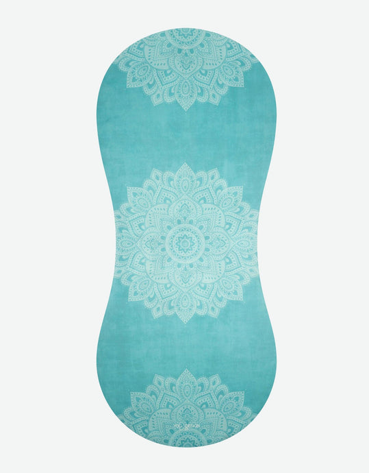 Curve Yoga Mat - 3.5mm - Mandala Turquoise - Large yoga Mat For Tall Yogis