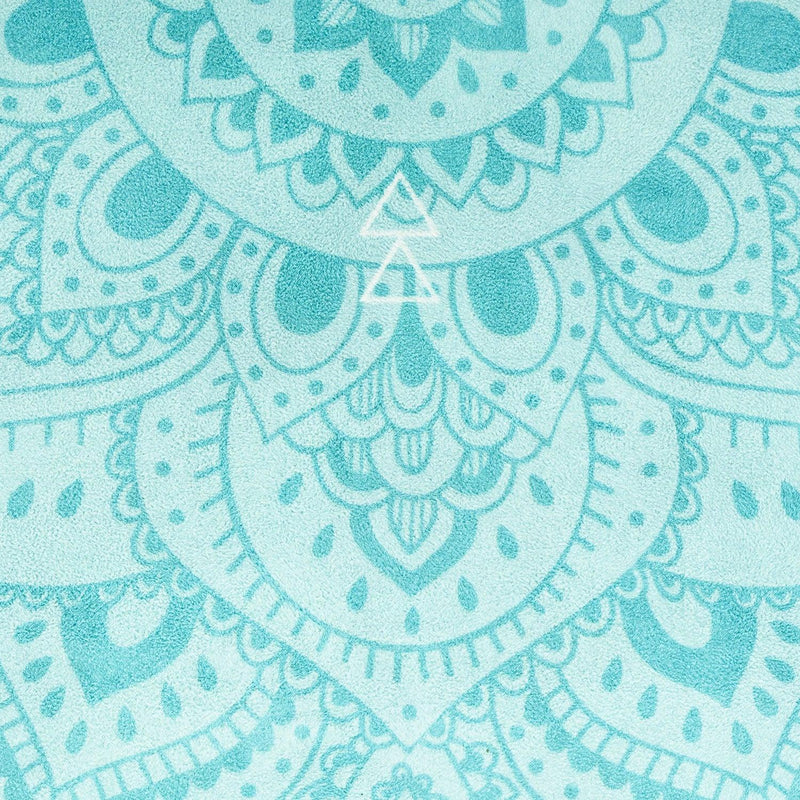 Load image into Gallery viewer, Curve Yoga Mat - 3.5mm - Mandala Turquoise - Large yoga Mat For Tall Yogis
