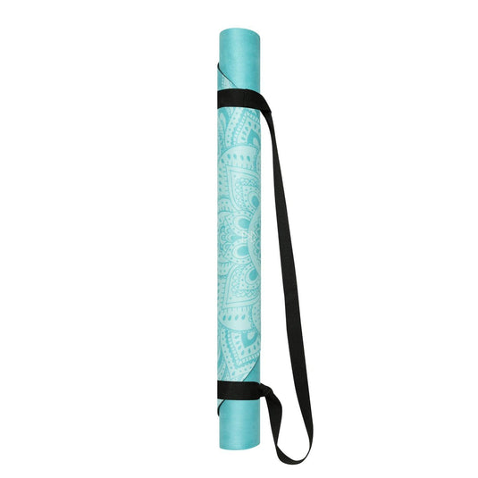 Curve Yoga Mat - 3.5mm - Mandala Turquoise - Large yoga Mat For Tall Yogis