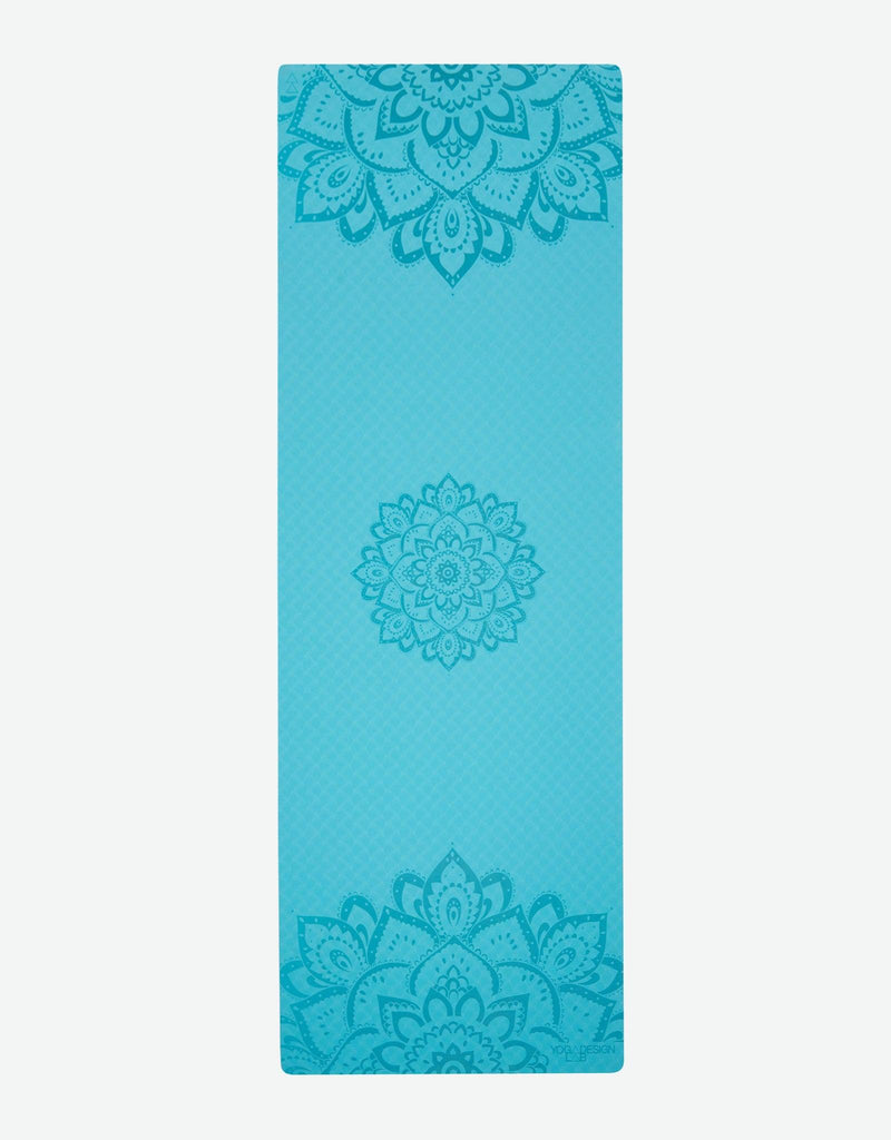 Load image into Gallery viewer, Yoga Design Lab - Flow Yoga Mat - Mandala Aqua 6mm - Ideal Mat For Beginners
