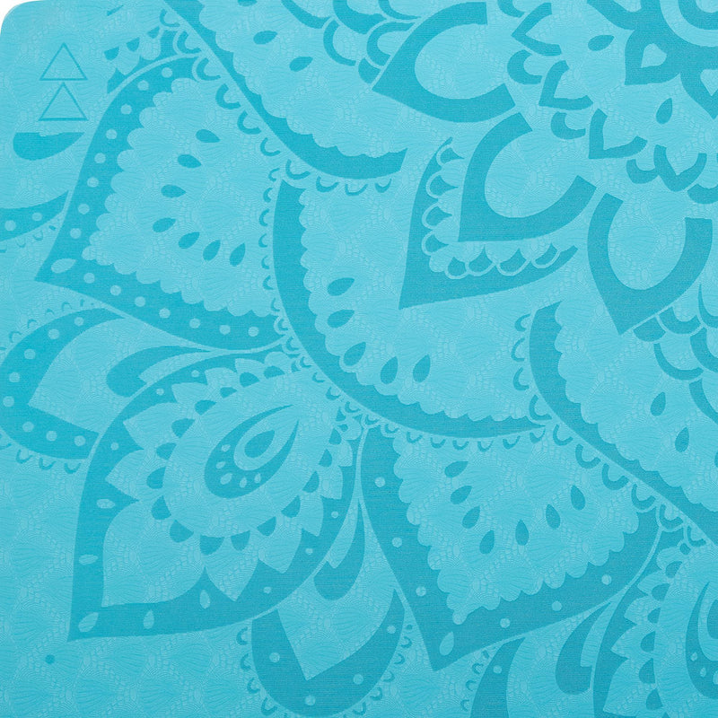 Load image into Gallery viewer, Yoga Design Lab - Flow Yoga Mat - Mandala Aqua 6mm - Ideal Mat For Beginners
