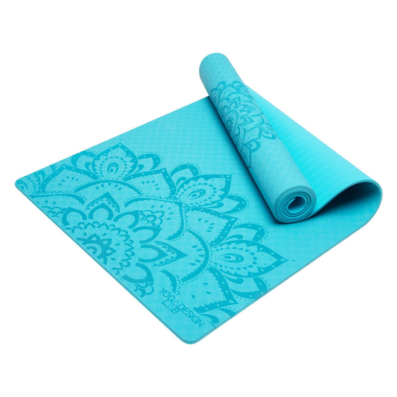 Load image into Gallery viewer, Yoga Design Lab - Flow Yoga Mat - Mandala Aqua 6mm - Ideal Mat For Beginners
