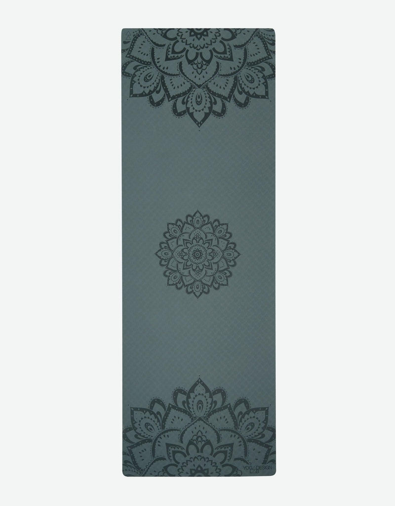 Load image into Gallery viewer, Flow Yoga Mat - Pure Mandala Charcoal 6mm - Ideal Mat For Beginners
