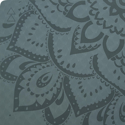 Flow Yoga Mat - Pure Mandala Charcoal 6mm - Ideal Mat For Beginners