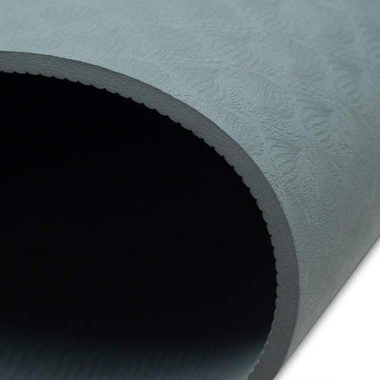 Flow Yoga Mat - Pure Mandala Charcoal 6mm - Ideal Mat For Beginners