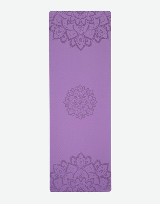 Yoga Design Lab - Flow Yoga Mat - Mandala Lavender 6mm - Best For Beginner Practices