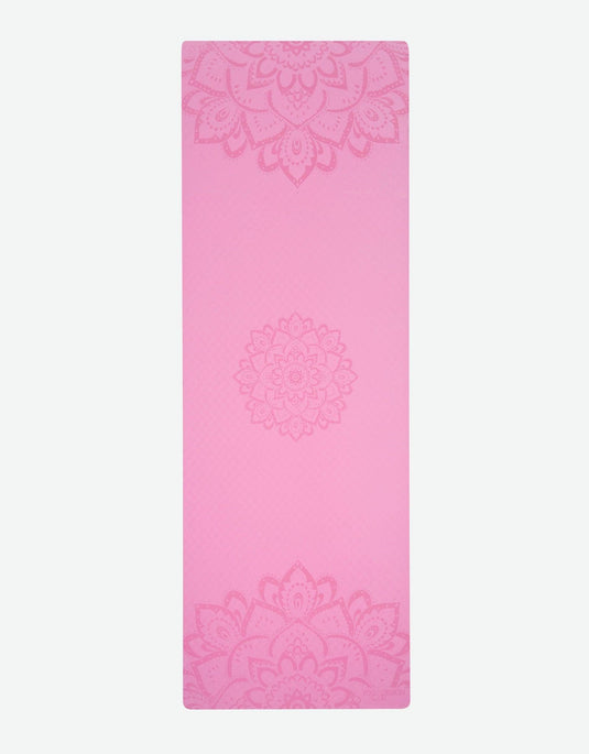 Flow Yoga Mat Pure Mandala Rose 6mm - Ideal Mat For Beginners for Yoga Sessions