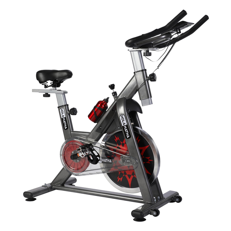 Load image into Gallery viewer, HolaHatha Home Gym Equipment Cycling Exercise Bike with 33 Pound Flywheel
