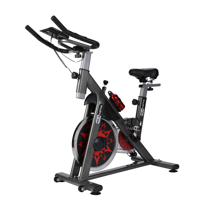 Load image into Gallery viewer, HolaHatha Home Gym Equipment Cycling Exercise Bike with 33 Pound Flywheel
