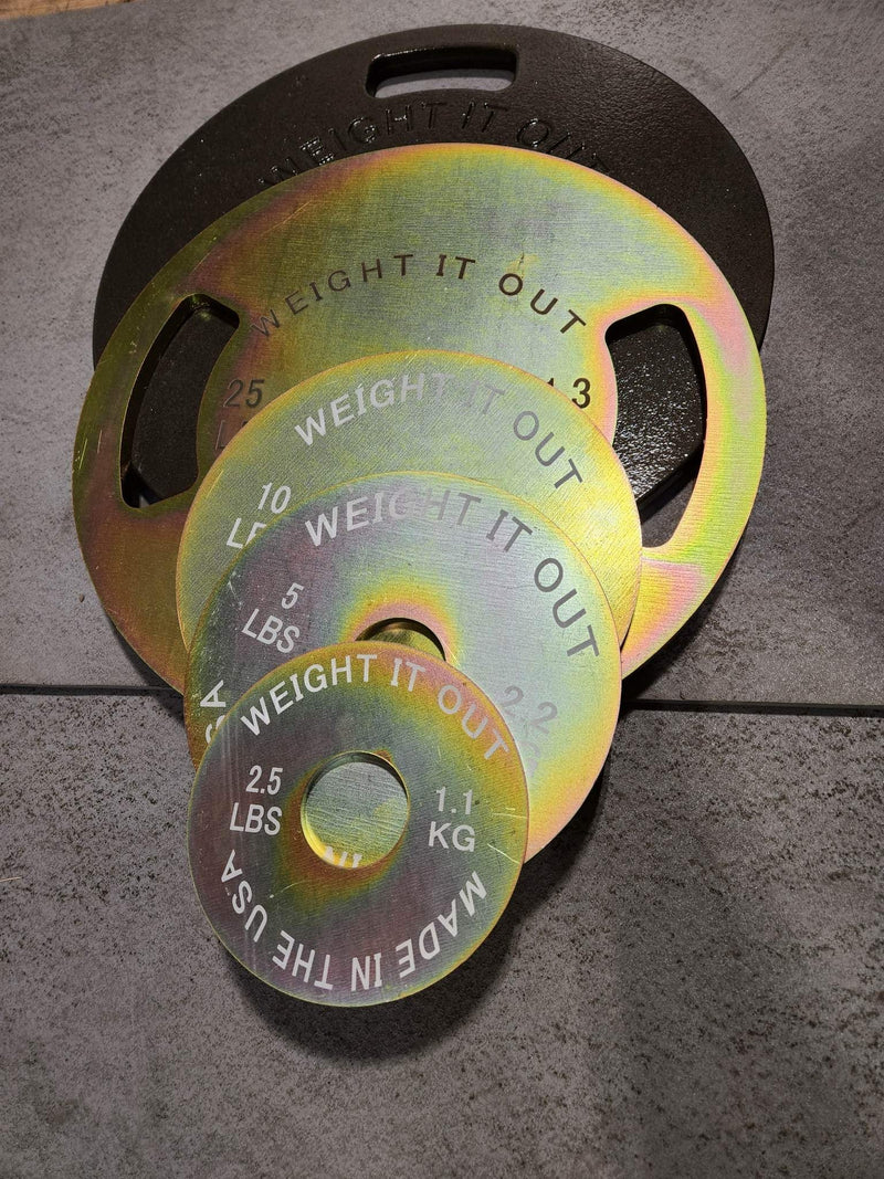 Load image into Gallery viewer, Cast 45lb And Steel Weight Plate Sets
