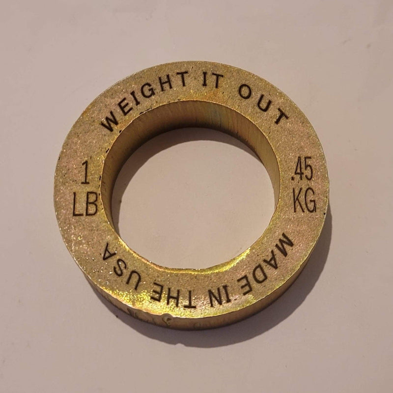 Load image into Gallery viewer, 1 Pound Weight Plate Pair &quot;NUTS&quot;
