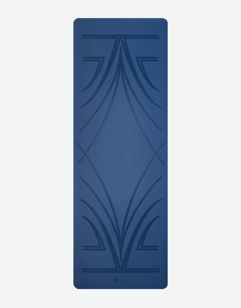 Load image into Gallery viewer, Infinity Yoga Mat - 5mm - Diamond Align Navy - The Best Yoga Mat for Workout &amp; Exercises
