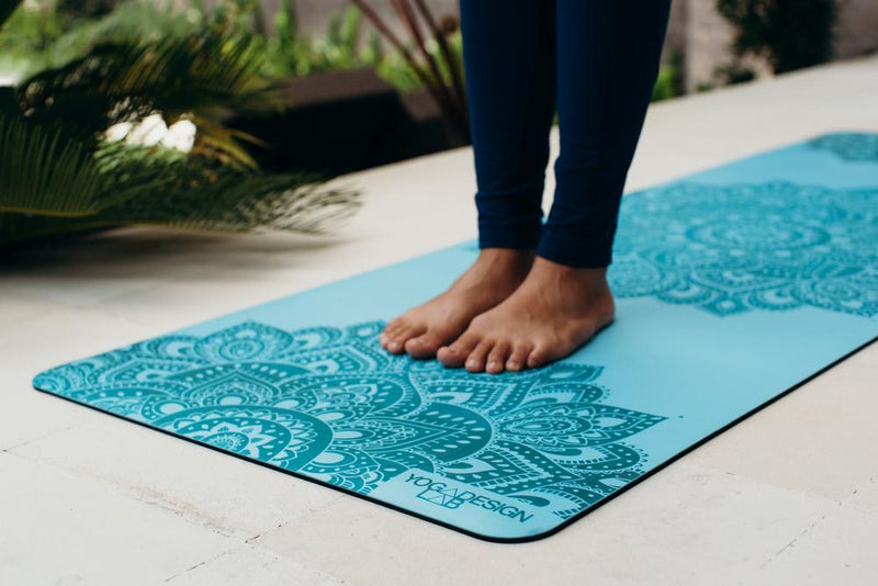 Load image into Gallery viewer, Yoga Design Lab - Infinity Yoga Mat - Mandala Aqua - The Best Yoga Mat provides great support
