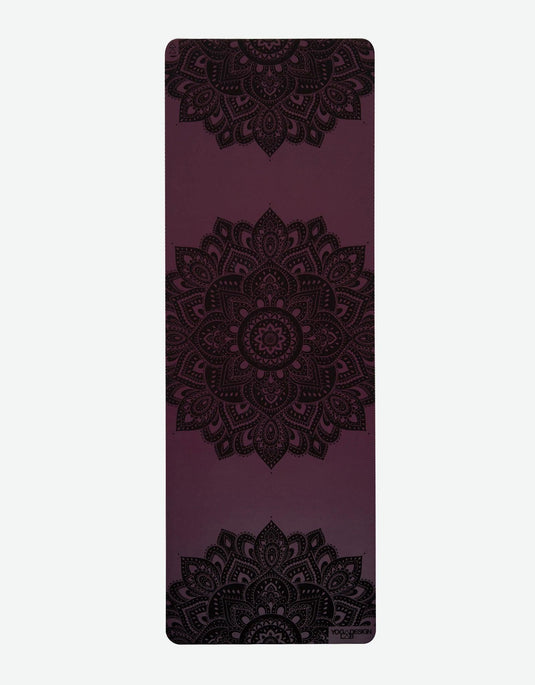 Infinity Yoga Mat - 5mm - Mandala Burgundy - The Best Yoga Mat provides great support