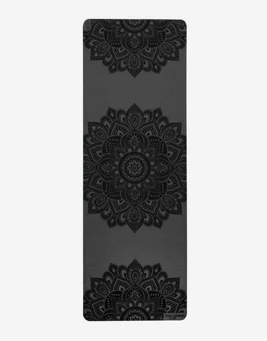 Infinity Yoga Mat - 5mm - Mandala Charcoal- The Best Yoga Mat provides great support