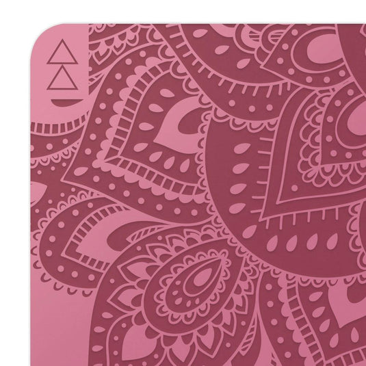 Infinity Yoga Mat - 5mm - Mandala Rose - The Best Yoga Mat provides great support