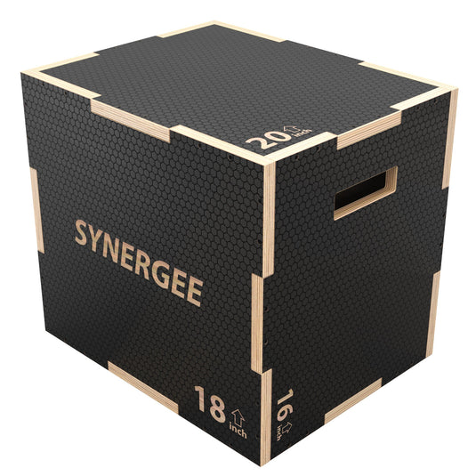 Synergee Non-Slip 3-in-1 Wood Plyo Boxes