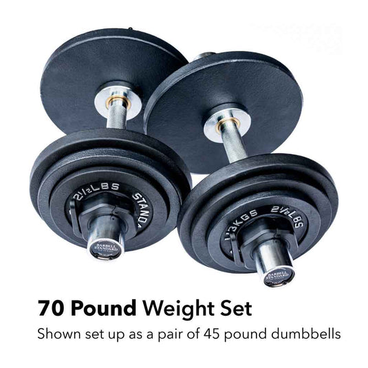 Barbell Standard Loadable Dumbbell Bar Weight Sets