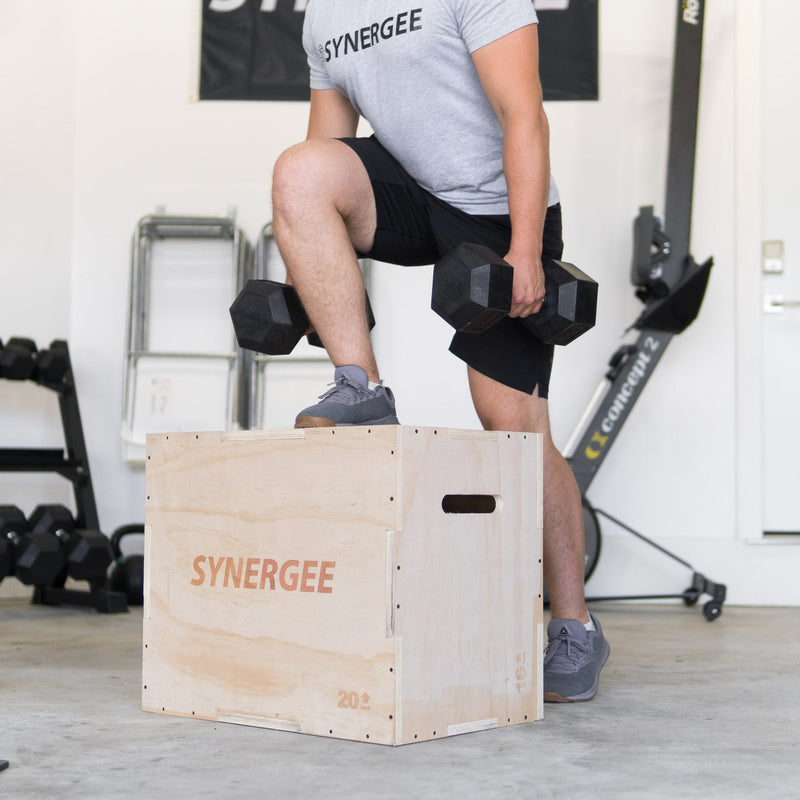 Load image into Gallery viewer, Synergee 3-in-1 Wood Plyo Boxes
