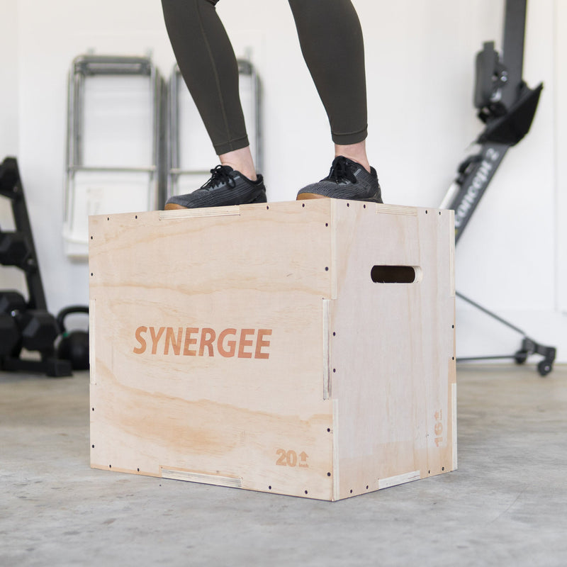 Load image into Gallery viewer, Synergee 3-in-1 Wood Plyo Boxes
