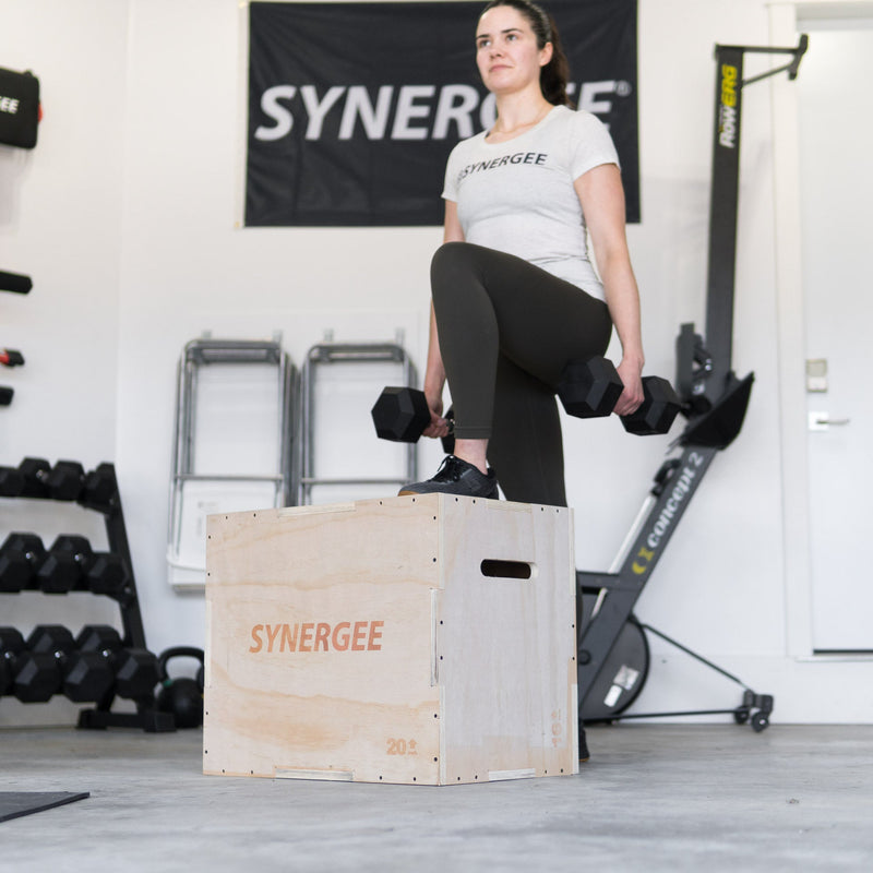 Load image into Gallery viewer, Synergee 3-in-1 Wood Plyo Boxes
