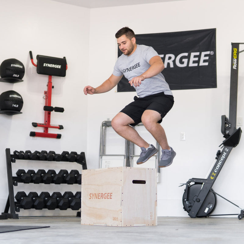 Load image into Gallery viewer, Synergee 3-in-1 Wood Plyo Boxes
