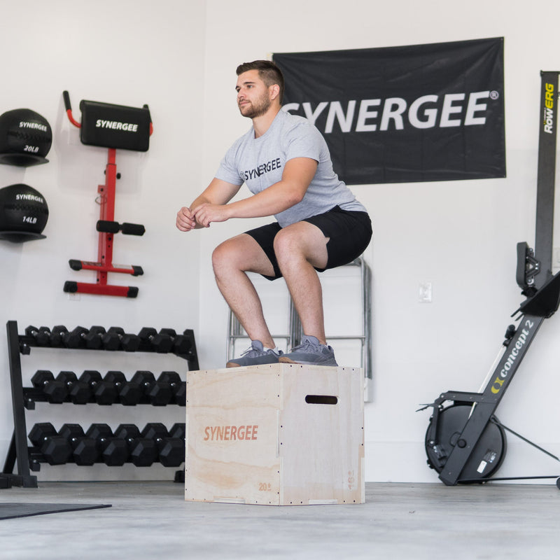 Load image into Gallery viewer, Synergee 3-in-1 Wood Plyo Boxes
