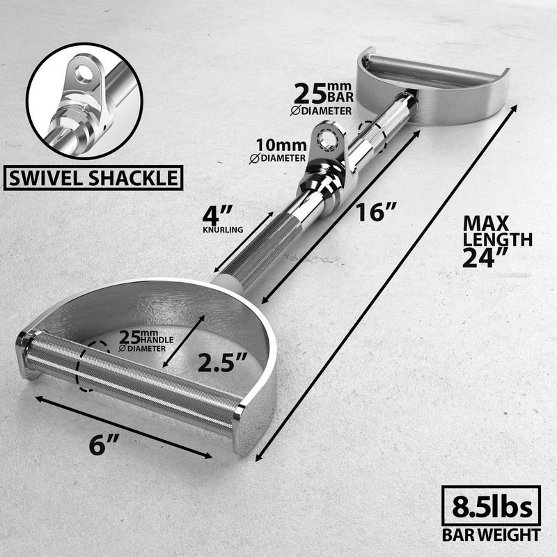 Load image into Gallery viewer, Synergee Pro-Style Lat Bar Cable Attachment
