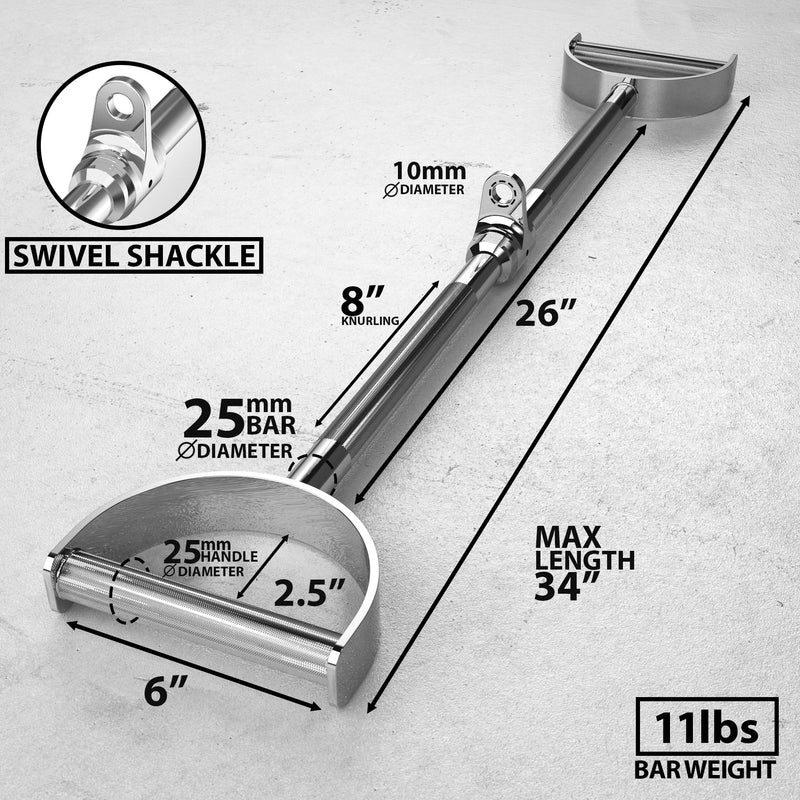 Load image into Gallery viewer, Synergee Pro-Style Lat Bar Cable Attachment
