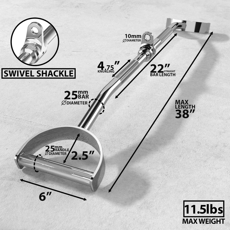 Load image into Gallery viewer, Synergee Pro-Style Lat Bar Cable Attachment
