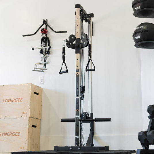 Synergee Wall Mounted Adjustable Dual Pulley Machine